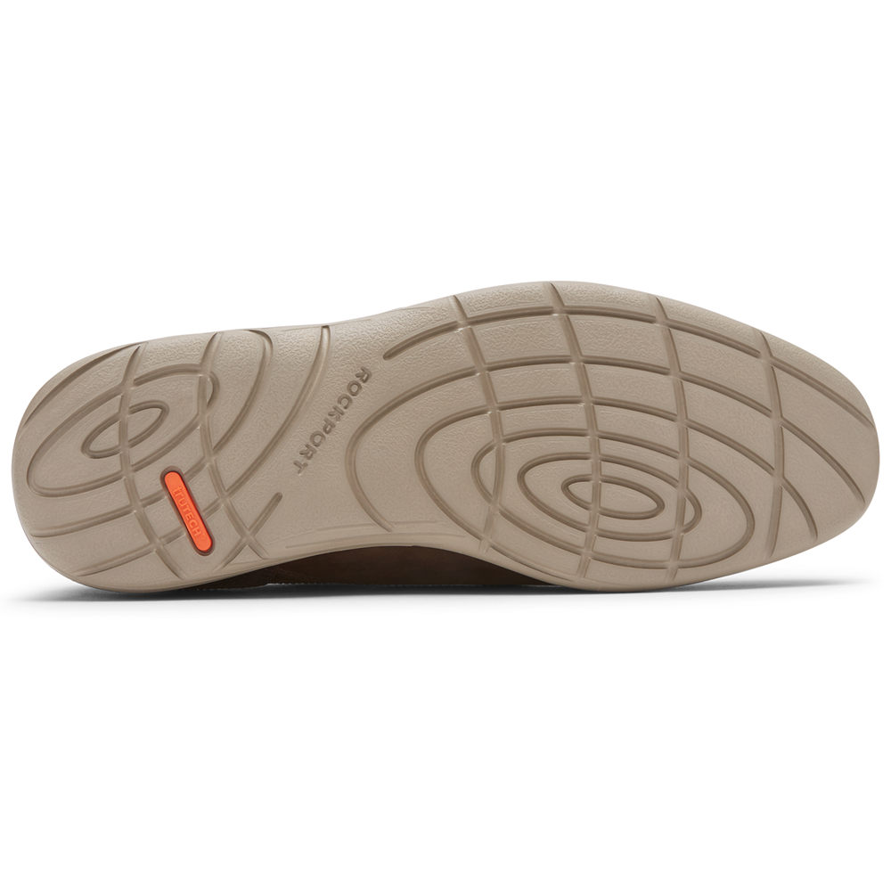 Oksfordki Rockport Męskie Brązowe - Garett Plain Toe - BG0629513
